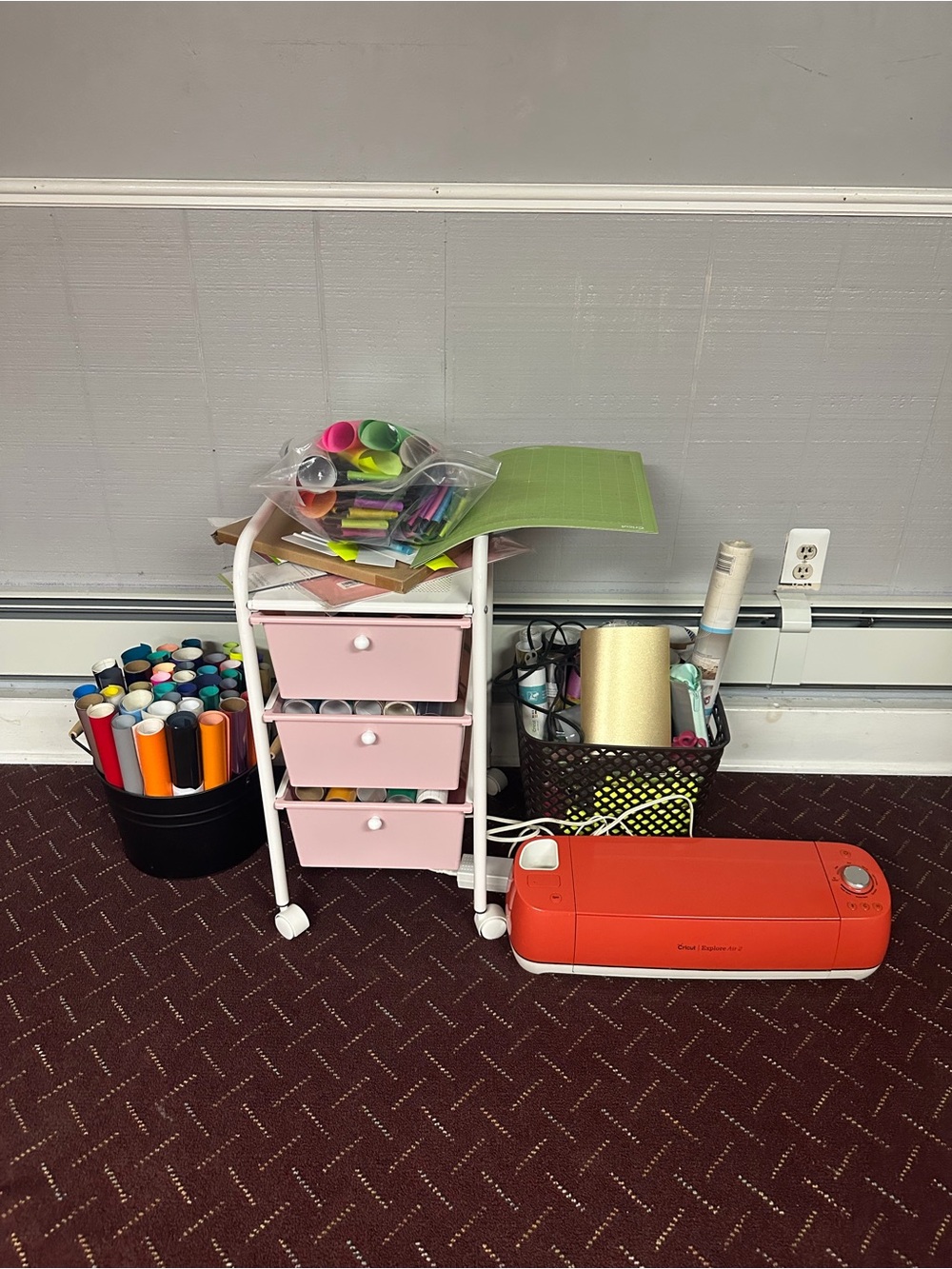 Cricut Explore Air 2 Cutting Machine in Coral-Red